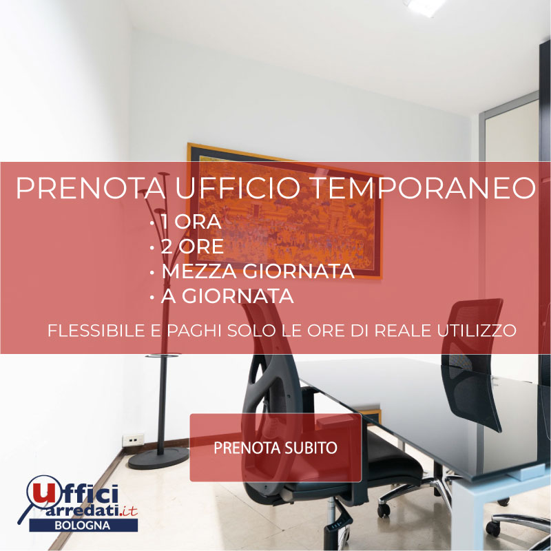 Copertina di Prenota noleggio ufficio temporaneo variazioni Bologna